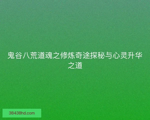 鬼谷八荒道魂之修炼奇途探秘与心灵升华之道